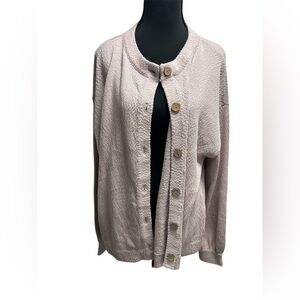 Free People soft pink  Button-Up Cardigan size medium